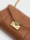 Spike Textured Shoulder Bag