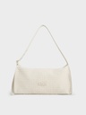 Textured Elongated Shoulder Bag