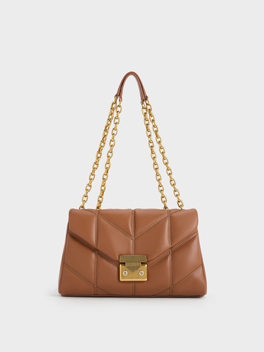 [CK2-20271342-A] Spike Textured Shoulder Bag