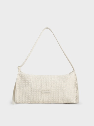 Textured Elongated Shoulder Bag